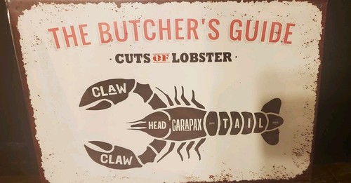 Retro metal cuts - cuts, lobster